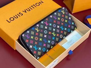 【M13408】 LOUIS VUITTON ルイヴィトン モノグラム・マルチカラー 長財布 コピー 25新作 LV x TM ポルトフォイユ・クレマンス ラウンドファスナー財布