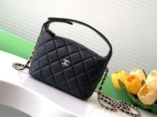 【AP4386-1】 CHANEL シャネル バッグ スーパーコピー 25新作 チェーン ホーボー バッグ グレインド カーフスキン レディース ショルダーバッグ 4色可選択