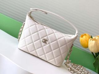 【AP4386-4】 CHANEL シャネル バッグ コピー 25新作 チェーン ホーボー バッグ グレインド カーフスキン レディース ショルダーバッグ 4色可選択