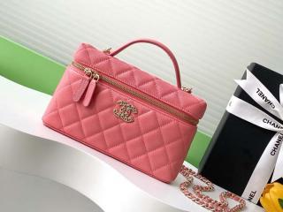 【AP4531-2】 CHANEL シャネル バッグ スーパーコピー 25春夏新作 ヴァニティバッグ グレインド カーフスキン レディース ショルダーバッグ 10色可選択