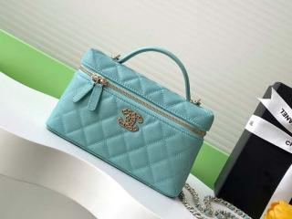 【AP4531-3】 CHANEL シャネル バッグ コピー 25春夏新作 ヴァニティバッグ グレインド カーフスキン レディース ショルダーバッグ 10色可選択