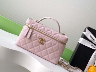 【AP4531-4】 CHANEL シャネル バッグ スーパーコピー 25春夏新作 ヴァニティバッグ グレインド カーフスキン レディース ショルダーバッグ 10色可選択