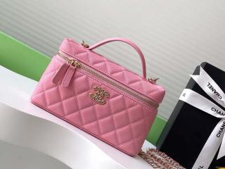 【AP4531-5】 CHANEL シャネル バッグ コピー 25春夏新作 ヴァニティバッグ グレインド カーフスキン レディース ショルダーバッグ 10色可選択