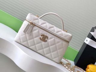 【AP4531-6】 CHANEL シャネル バッグ スーパーコピー 25春夏新作 ヴァニティバッグ グレインド カーフスキン レディース ショルダーバッグ 10色可選択
