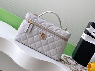 【AP4531-9】 CHANEL シャネル バッグ コピー 25春夏新作 ヴァニティバッグ グレインド カーフスキン レディース ショルダーバッグ 10色可選択
