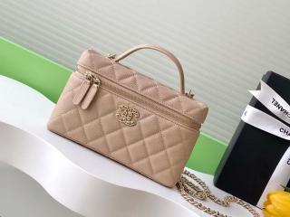 【AP4531-10】 CHANEL シャネル バッグ スーパーコピー 25春夏新作 ヴァニティバッグ グレインド カーフスキン レディース ショルダーバッグ 10色可選択