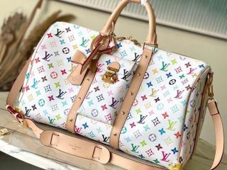 【M13742】 LOUIS VUITTON ルイヴィトン モノグラム・マルチカラー バッグ スーパーコピー 25新作 LV × TM キーポル･バンドリエール 45 ボストンバッグ