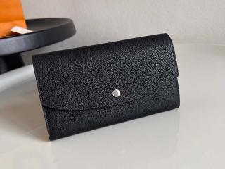 【M60143】 LOUIS VUITTON ルイヴィトン マヒナ 長財布 コピー ポルトフォイユ・イリス ヴィトン レディース 二つ折り財布 3色可選択 ノワール