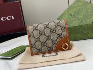 【820692 FAD6L 9758】 GUCCI グッチ 財布 スーパーコピー 25新作 〔GGエンブレム〕ミニ ウォレット(コイン＆紙幣入れ付き） レディース 二つ折り財布
