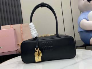 【5BB173-2】 MIUMIU ミュウミュウ バッグ コピー 25SS新作 ボー レザー バッグ レディース ハンドバッグ