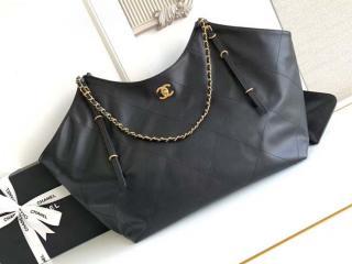 【AS5463-B20565-94305】 CHANEL シャネル バッグ コピー 25春夏 マキシ ショッピング バッグ カーフスキン レディース ショルダーバッグ