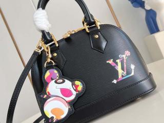 【M13670】 LOUIS VUITTON ルイヴィトン エピ バッグ スーパーコピー 25新作 LV × TM アルマ BB レディース ショルダーバッグ ブラック