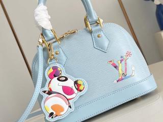 【M14197】 LOUIS VUITTON ルイヴィトン エピ バッグ コピー 25新作 LV × TM アルマ BB レディース ショルダーバッグ ウォッシュドブルー
