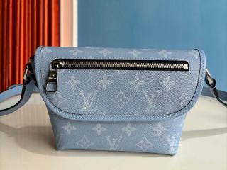 【M14116】 LOUIS VUITTON ルイヴィトン モノグラム バッグ スーパーコピー 25新作 パルス･ウェアラブル ウォレット メンズ ショルダーバッグ スカイブルー