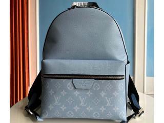 【M14072】 LOUIS VUITTON ルイヴィトン モノグラム バッグ コピー 25新作 ディスカバリー･バックパック PM メンズバッグ スカイブルー