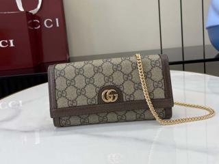 【772309 K9GSG 8367】 GUCCI グッチ 長財布 スーパーコピー 25新作 〔オフィディア〕チェーンウォレット レディース 二つ折り財布