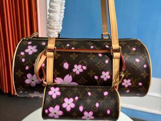 【M13097】 LOUIS VUITTON ルイヴィトン モノグラム バッグ スーパーコピー 25新作 LV × TM パピヨン MM レディース ショルダーバッグ