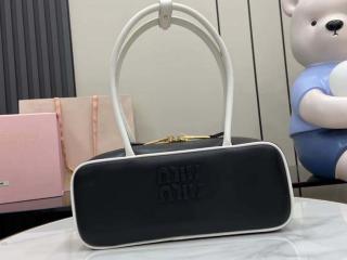 新作☆直営店 MiuMiu ボーレザーバッグ ブラック 5BB173 ブラック ボー レザー バッグ | Miu Miu