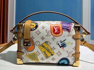 【M14606】 LOUIS VUITTON ルイヴィトン モノグラム バッグ スーパーコピー 25新作 サイドトランク MM レディース ショルダーバッグ