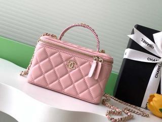 【AP4452-2】 CHANEL シャネル バッグ コピー 25SS新作 ロング ヴァニティケース ラムスキン & コスチューム パール ショルダーバッグ 3色可選択