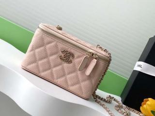 【キュートなフォルム】CHANEL バニティバッグ バニティケース CON CATENA (CHANEL/かごバッグ) AP3016 B13649