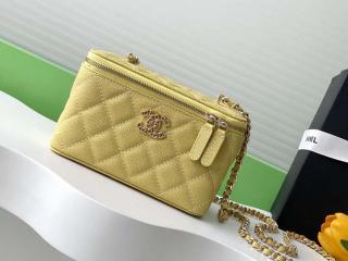 【AP4530-5】 CHANEL シャネル バッグ コピー 25新作 ロング ヴァニティケース シャイニー グレインド カーフスキン & ストラス ショルダーバッグ 5色可選択
