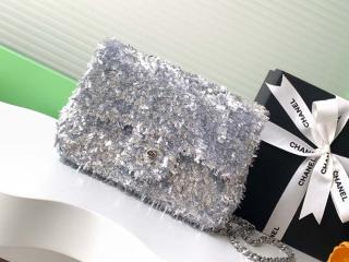 【AS4561-4】 CHANEL シャネル バッグ コピー 25春夏新作 フラップ バッグ フリンジ スパンコール レディース ショルダーバッグ