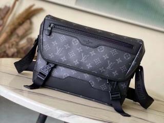【M12517】 LOUIS VUITTON ルイヴィトン モノグラム･エクリプス バッグ スーパーコピー 25新作 メッセンジャー･ヴォワヤージュ PM メンズ ショルダーバッグ