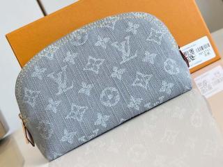 【M13751】 LOUIS VUITTON ルイヴィトン モノグラム･デニム バッグ スーパーコピー 25新作 ポシェット･コスメティック PM レディース ポーチ