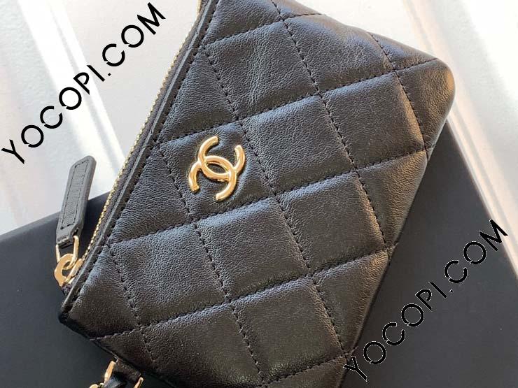 レザー＆ベルベット♡25A【CHANEL】 チェーンクラッチ コレクション CHANEL(シャネル) クラッチバッグ(レディース