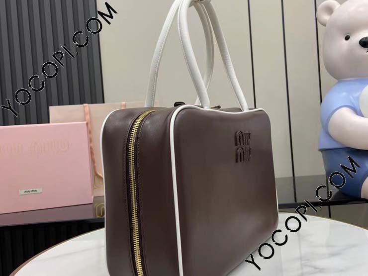 ミュウミュウ 5BB117 トップハンドル レザーハンドバッグ レディース　美品 楽天市場】MIUMIU【ミュウミュウ】5BB117 レザートップハンドル