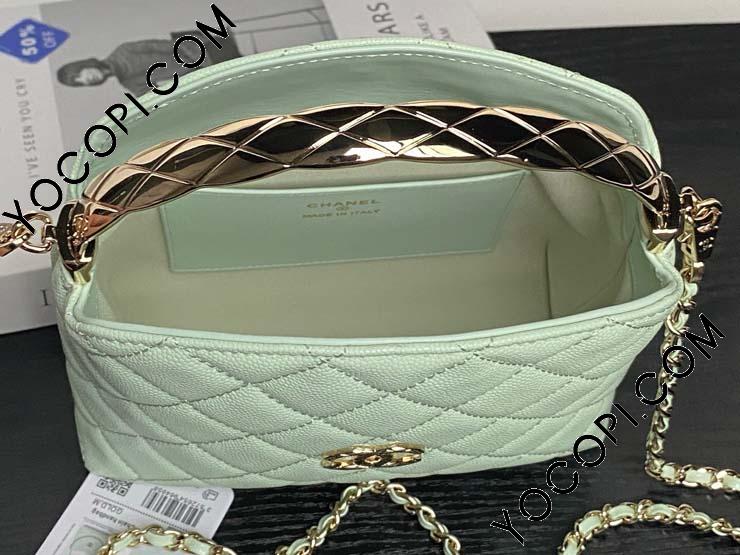 【エレガント★25S新作】CHANEL ショルダーバッグ メタリック×パールがエレガント【CHANEL】25S チェーンクラッチ