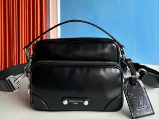 【M13987】 LOUIS VUITTON ルイヴィトン バッグ コピー 25新作 Nil ナイル メンズ ショルダーバッグ カーフレザー ブラック