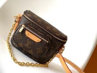 【M82335】 LOUIS VUITTON ルイヴィトン モノグラム バッグ スーパーコピー 25新作 ミニ バムバッグ レディース ショルダーバッグ