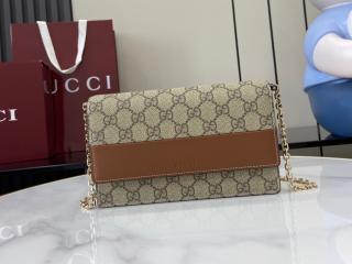 【838151 AAEV2 2751】 GUCCI グッチ バッグ スーパーコピー 25新作 〔GGエンブレム〕チェーンウォレット レディース ショルダーバッグ