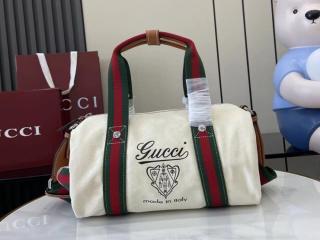 【816865 FAD78 9042】 GUCCI グッチ バッグ コピー 25新作 プリント キャンバス スモール ダッフルバッグ メンズ ショルダーバッグ