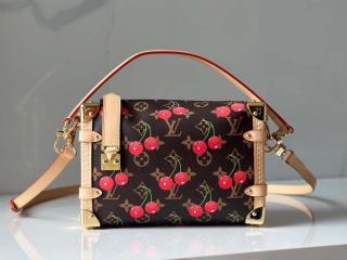 【M14278】 LOUIS VUITTON ルイヴィトン モノグラム･チェリー バッグ コピー 25新作 LV × TM サイドトランク MM レディース ショルダーバッグ