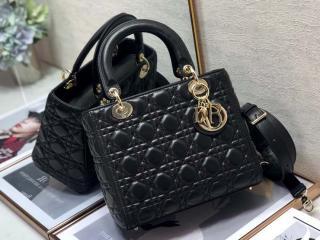【M0565ONGE-1】 ディオール バッグ スーパーコピー 25新作 Lady Dior バッグ ミディアム カナージュ ラムスキン ショルダーバッグ