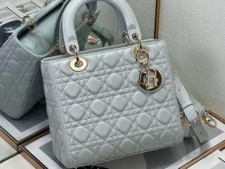 【M0565ONGE-8】 ディオール バッグ コピー 25新作 Lady Dior バッグ ミディアム カナージュ ラムスキン ショルダーバッグ