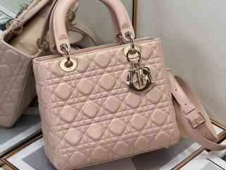 【M0565ONGE-9】 ディオール バッグ スーパーコピー 25新作 Lady Dior バッグ ミディアム カナージュ ラムスキン ショルダーバッグ