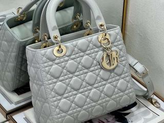 【M0565ONGE-11】 ディオール バッグ スーパーコピー 25新作 Lady Dior バッグ ミディアム カナージュ ラムスキン ショルダーバッグ