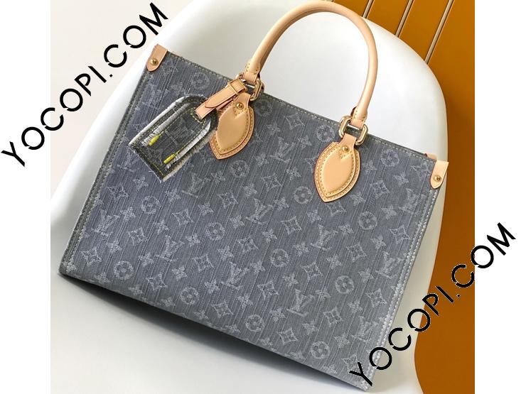 モノグラムデニムがクール♪【LOUIS VUITTON】オンザゴーMM モノグラム・デニム オンザゴー MM【ルイ・ヴィトン・ナビ！】