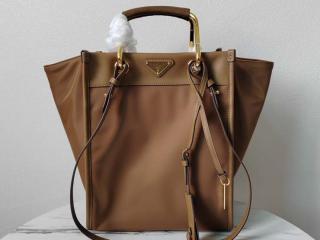 【1BG578-1】 PRADA プラダ バッグ コピー 25新作 ミディアム Re-Nylon xレザー レディース トートバッグ 2色可選択