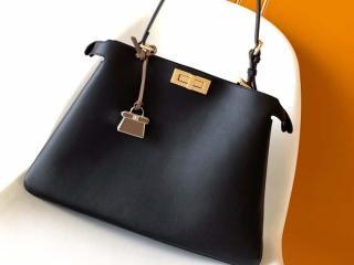 【8BN358-2】 FENDI フェンディ バッグ スーパーコピー 25新作 Peekaboo Soft ピーカブー ソフト ラージ ダブグレーレザー レディース ショルダーバッグ 5色可選択