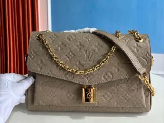 【M14973】 LOUIS VUITTON ルイヴィトン モノグラム･アンプラント バッグ コピー 25新作 エニタイム・フラップ レディース ショルダーバッグ グレージュ