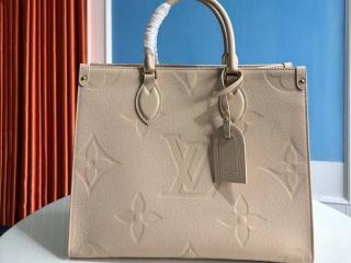 【M14255】 LOUIS VUITTON ルイヴィトン モノグラム･アンプラント バッグ スーパーコピー 25新作 オンザゴー MM レディース トートバッグ サンド