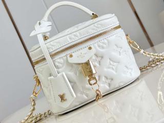 【M25219】 LOUIS VUITTON ルイヴィトン バッグ コピー 25新作 ヴァニティ クッサン PM ショルダーバッグ クリーム