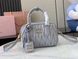 【5BB123-1】 MIUMIU ミュウミュウ バッグ コピー 25新作 アルカディ マテラッセレザー バッグ レディース ショルダーバッグ