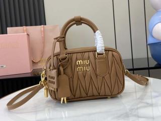 【5BB123-5】 MIUMIU ミュウミュウ バッグ コピー 25新作 アルカディ マテラッセレザー バッグ レディース ショルダーバッグ