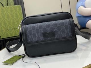 【795464-1】 GUCCI グッチ バッグ コピー 25新作 GGスプリーム スモール クロスボディバッグ メンズ ショルダーバッグ ブラック